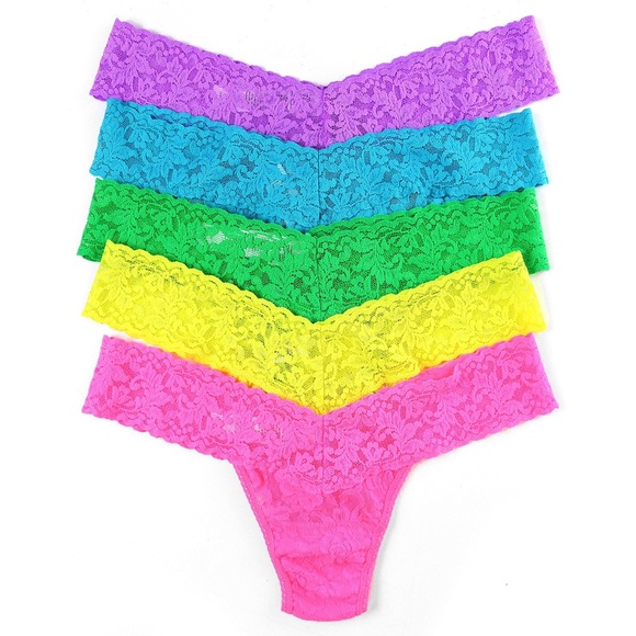 Hanky Panky Intimates Sleepwear Holiday 5 Pack Low Rise Lace